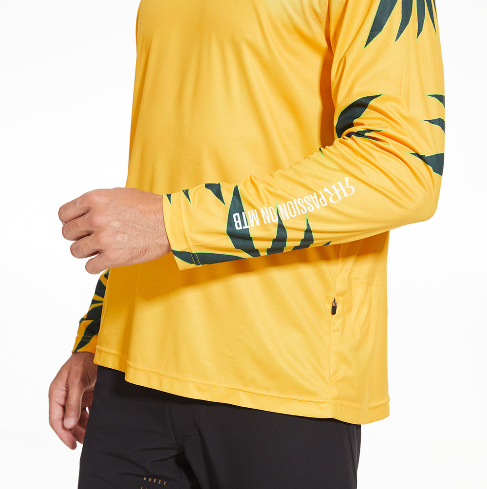 MTB Jersey Long Sleeve - Africa Leaf