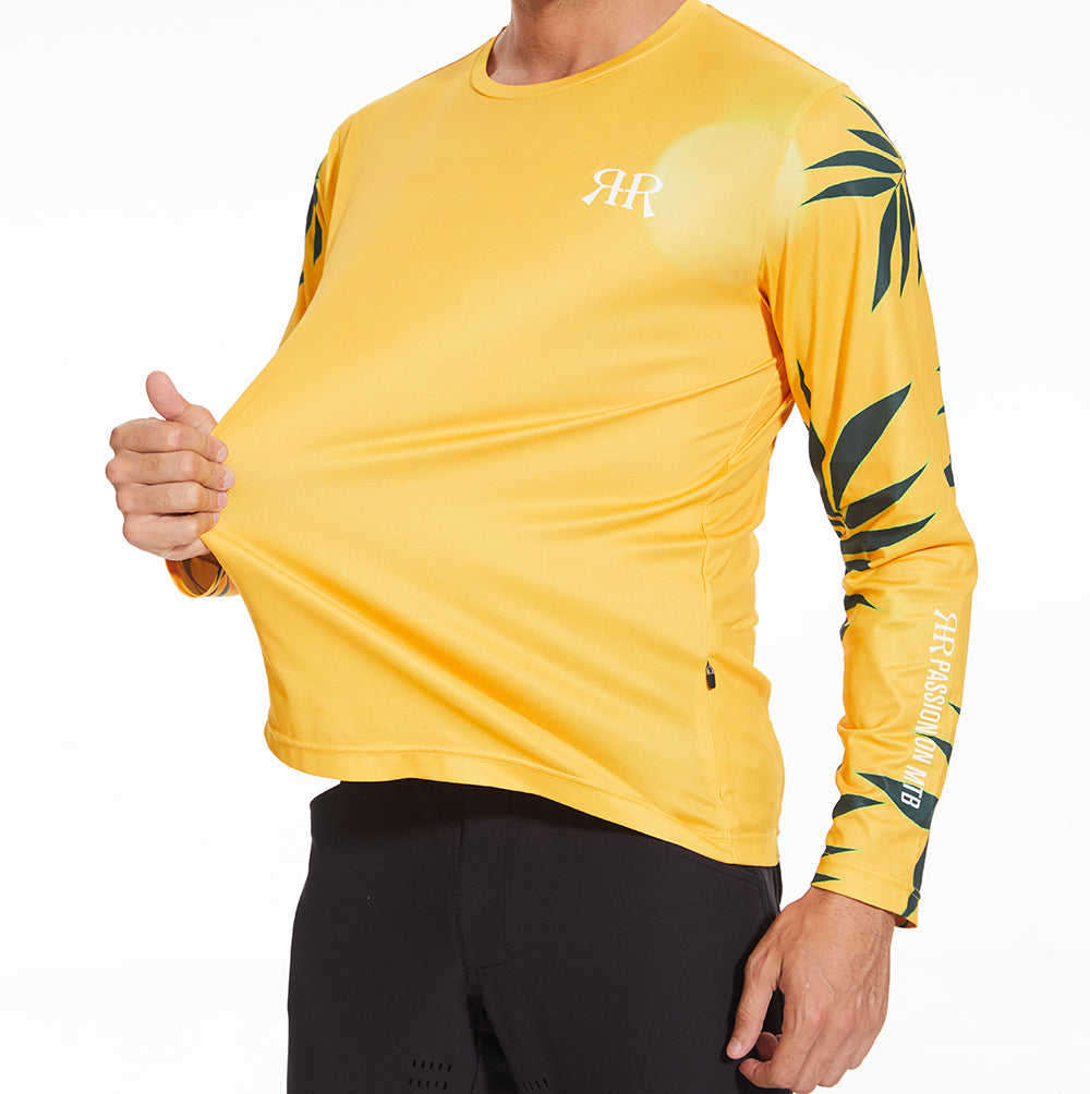 MTB Jersey Long Sleeve - Africa Leaf