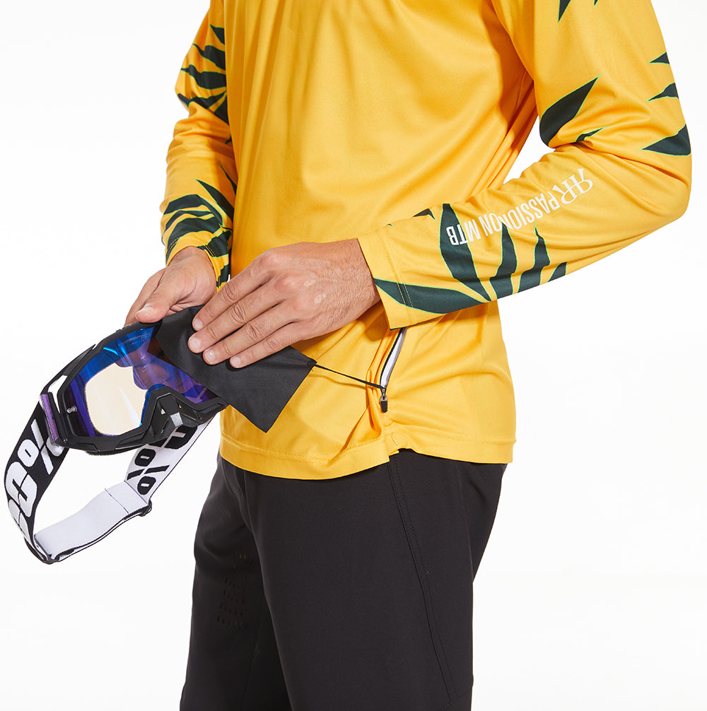 MTB Jersey Long Sleeve - Africa Leaf