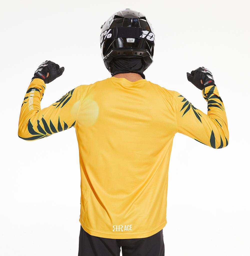 MTB-Trikot Langarm Africa Leaf