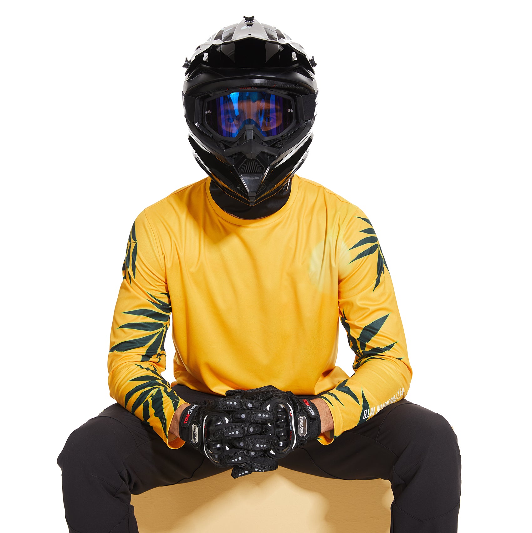 MTB-Trikot Langarm Africa Leaf