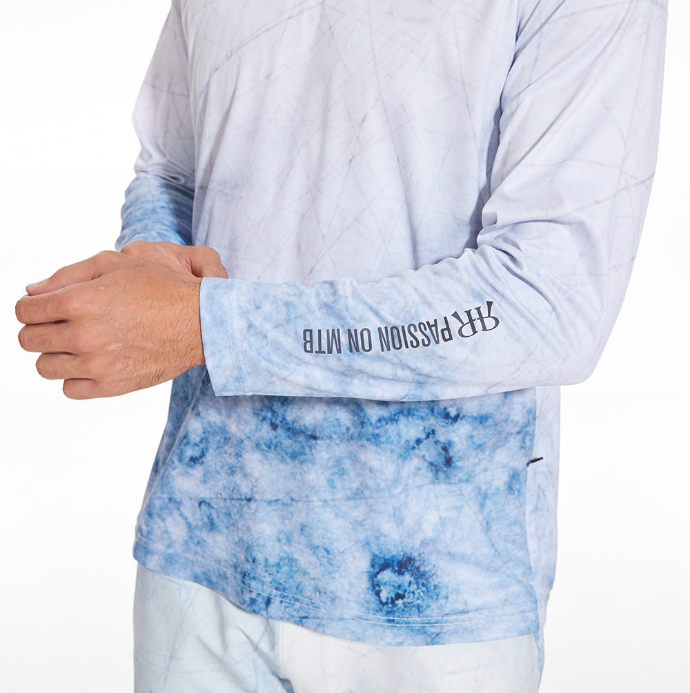 MTB Jersey Long Sleeve - Abtract Cloudy