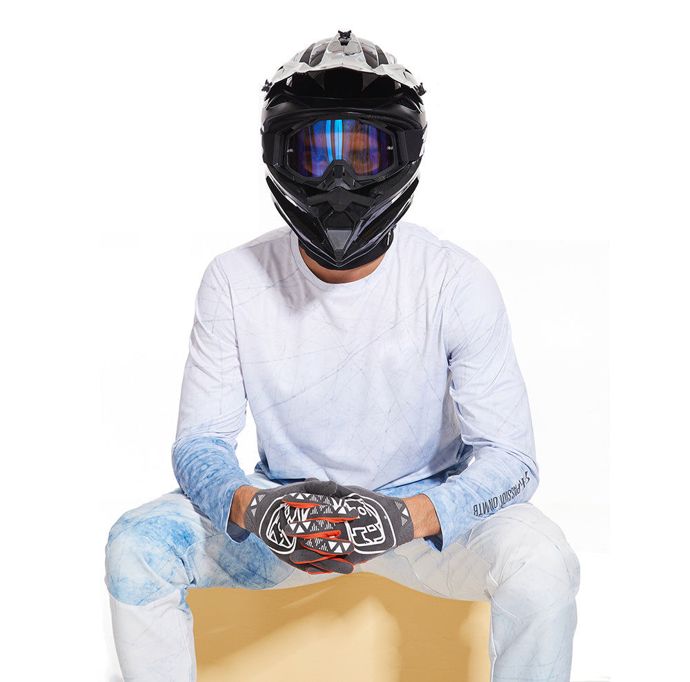 MTB Jersey Long Sleeve - Abtract Cloudy