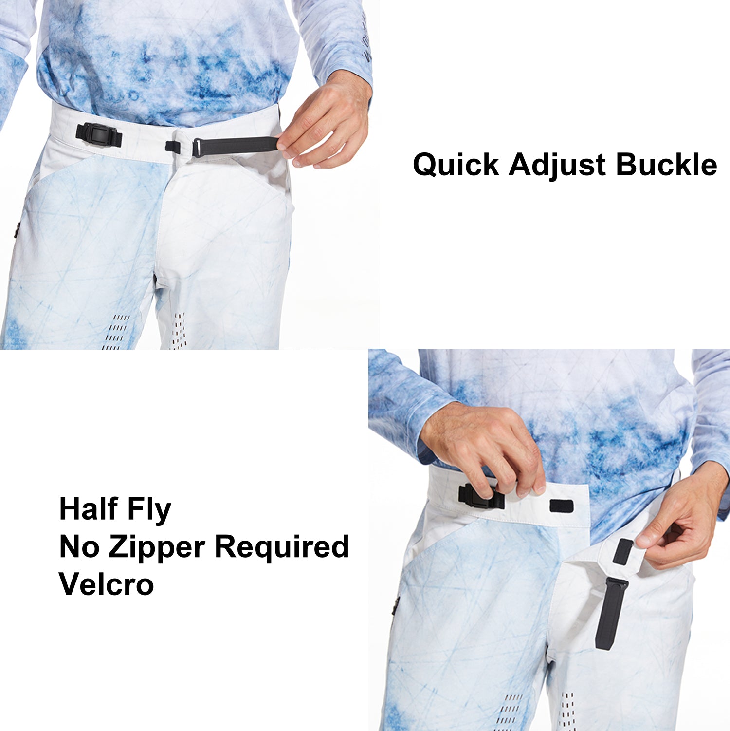 MTB Downhill Pants - Abstract Cloudy
