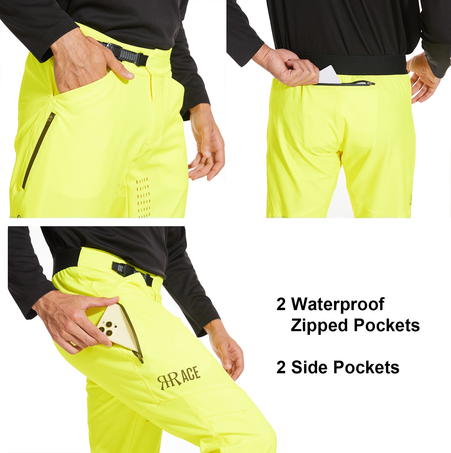 MTB Downhill Pants - Fluorescent Yellow