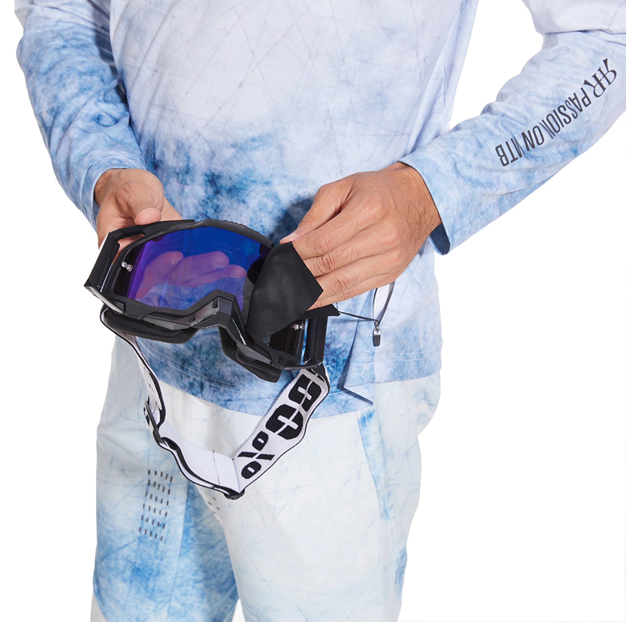 MTB Downhill Pants and Jersey - Abstract Cloudy