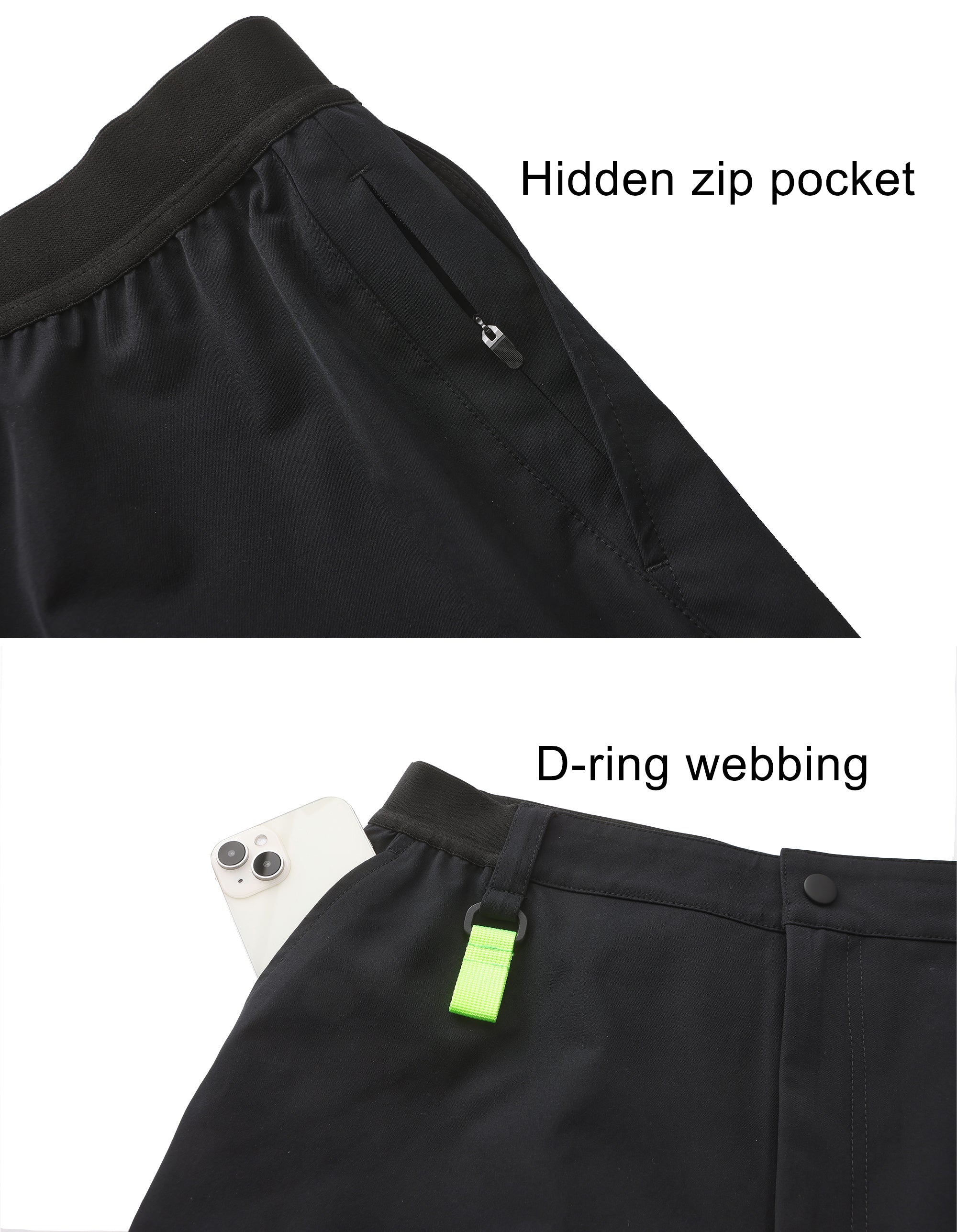 Women's Outdoor Hiking Pants - Black