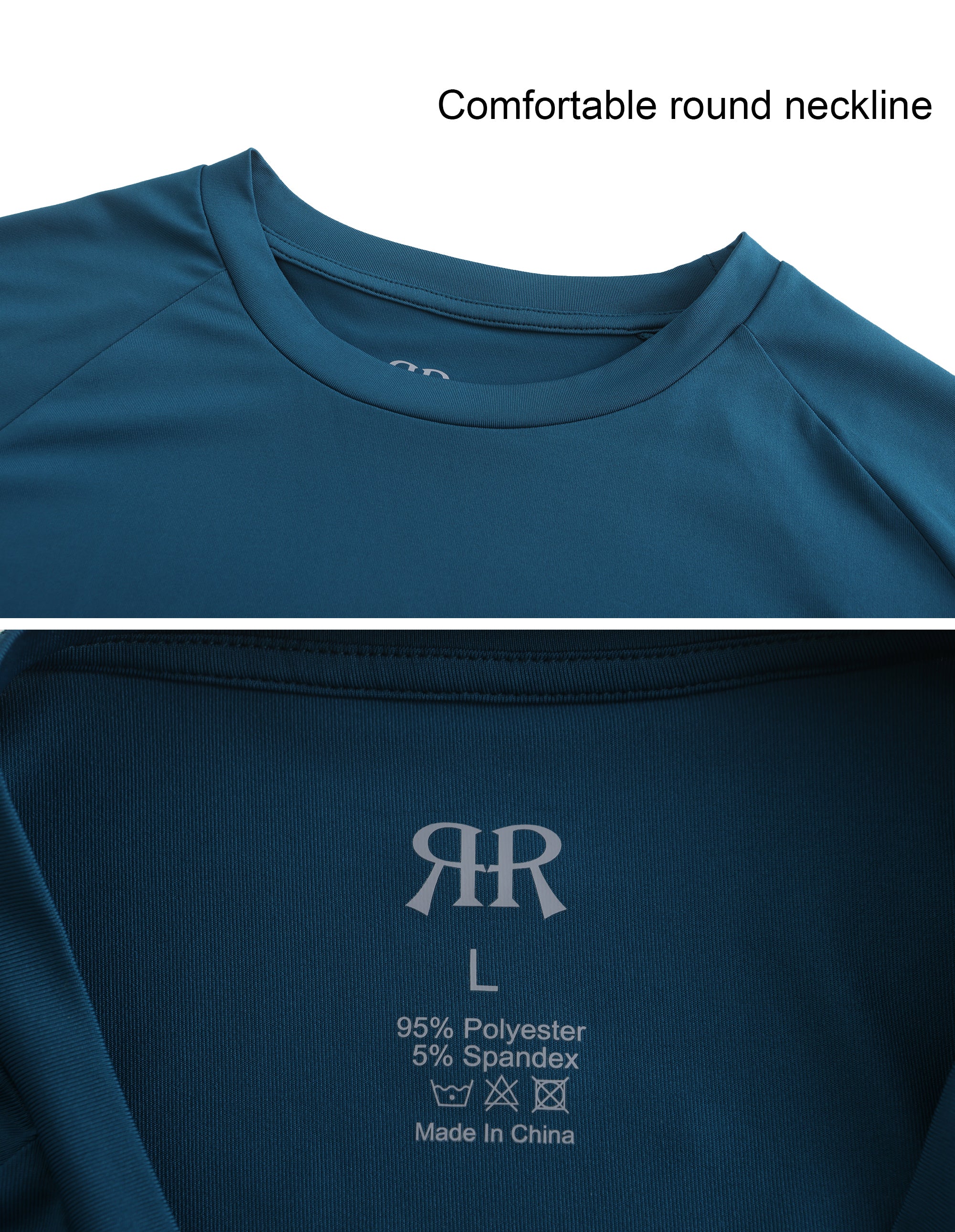 Men's Hiking Crew T-shirts - Blue