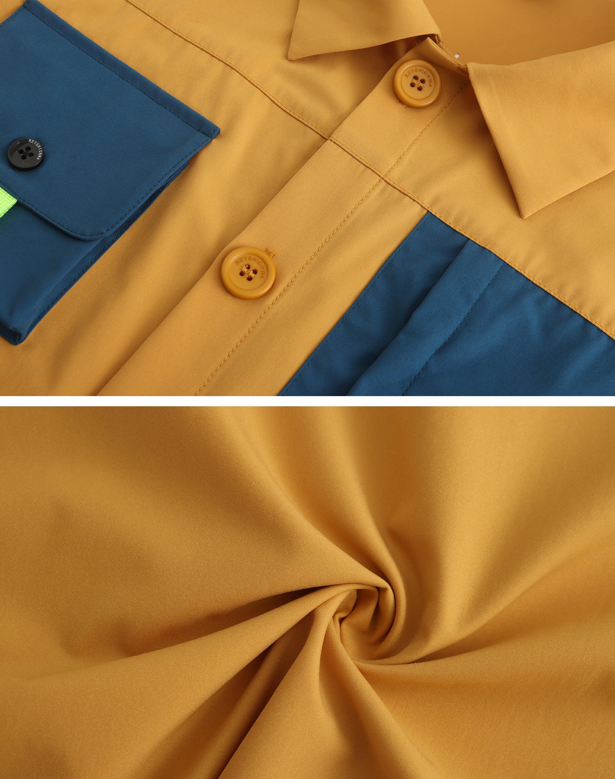 Outdoor Hiking Shirt Short Sleeve - Yellow