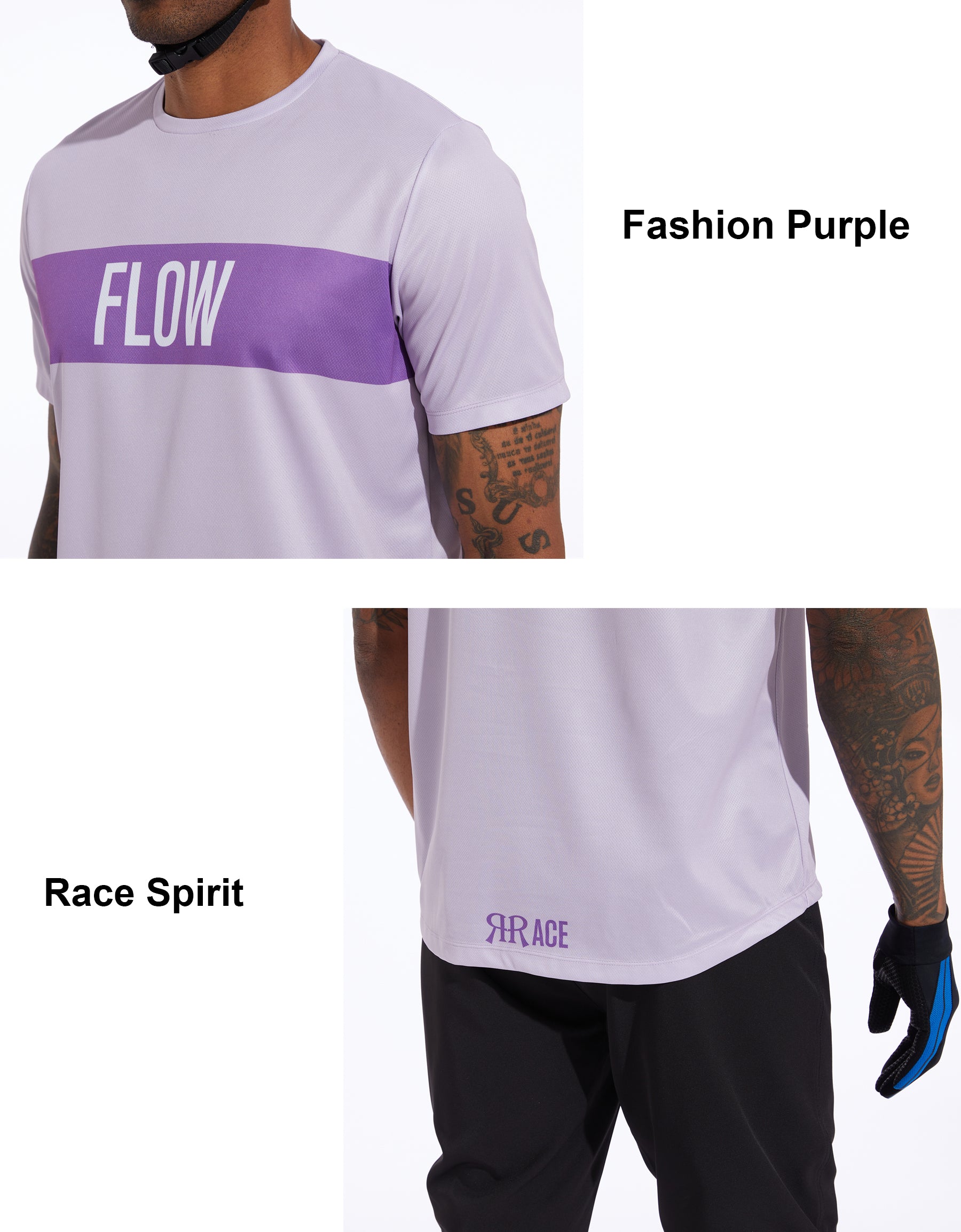 MTB Racing Jersey Short-Sleeve - Purple