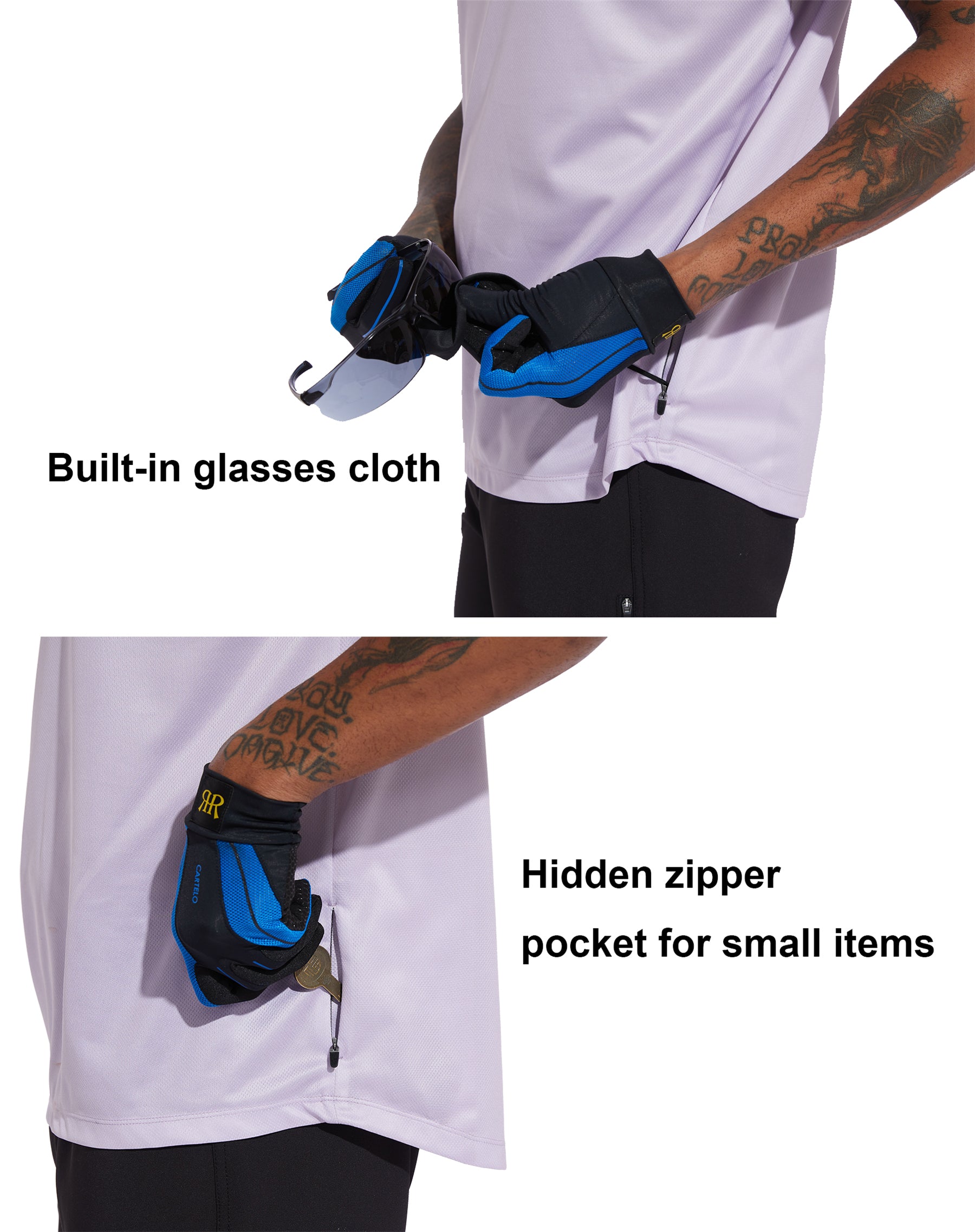 MTB Racing Jersey Short-Sleeve - Purple