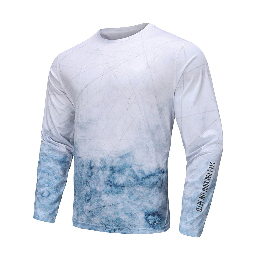 MTB Jersey Long Sleeve - Abtract Cloudy