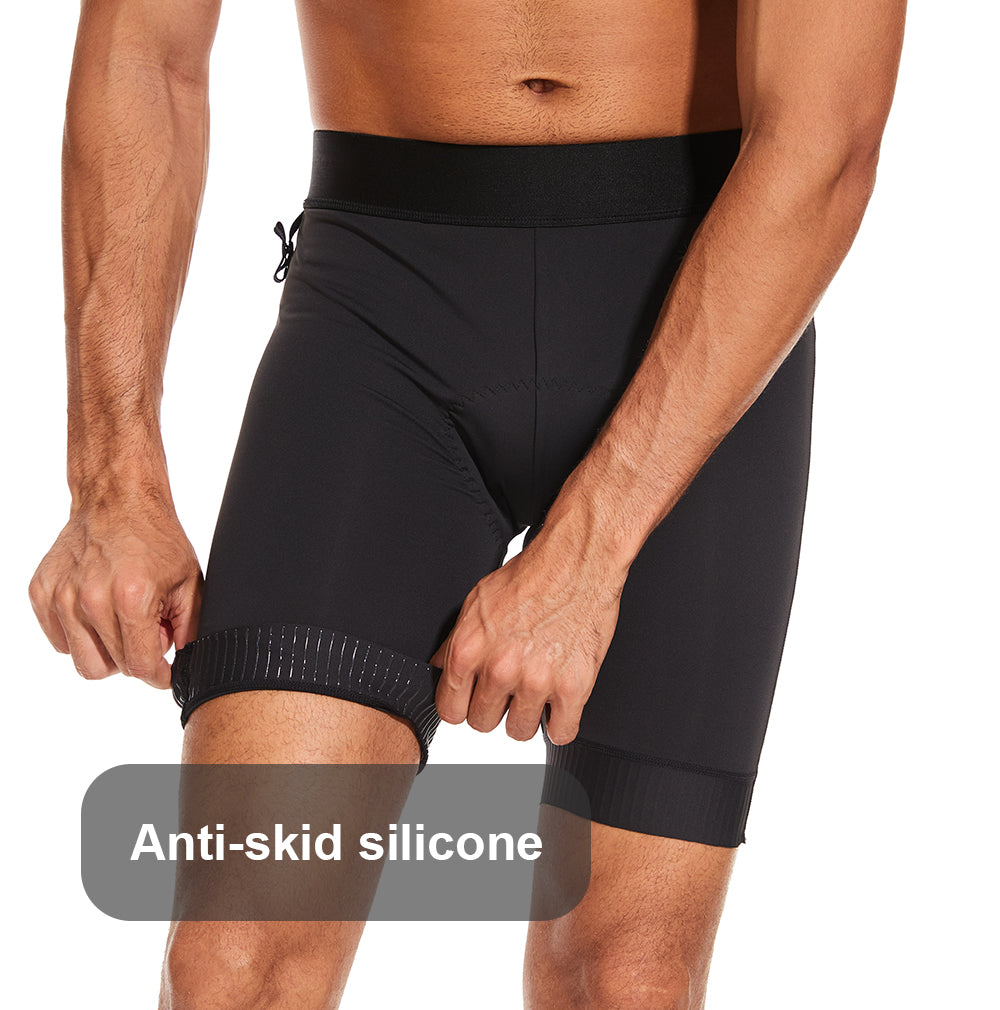 MTB Padded Cycling Shorts with Padded - Black