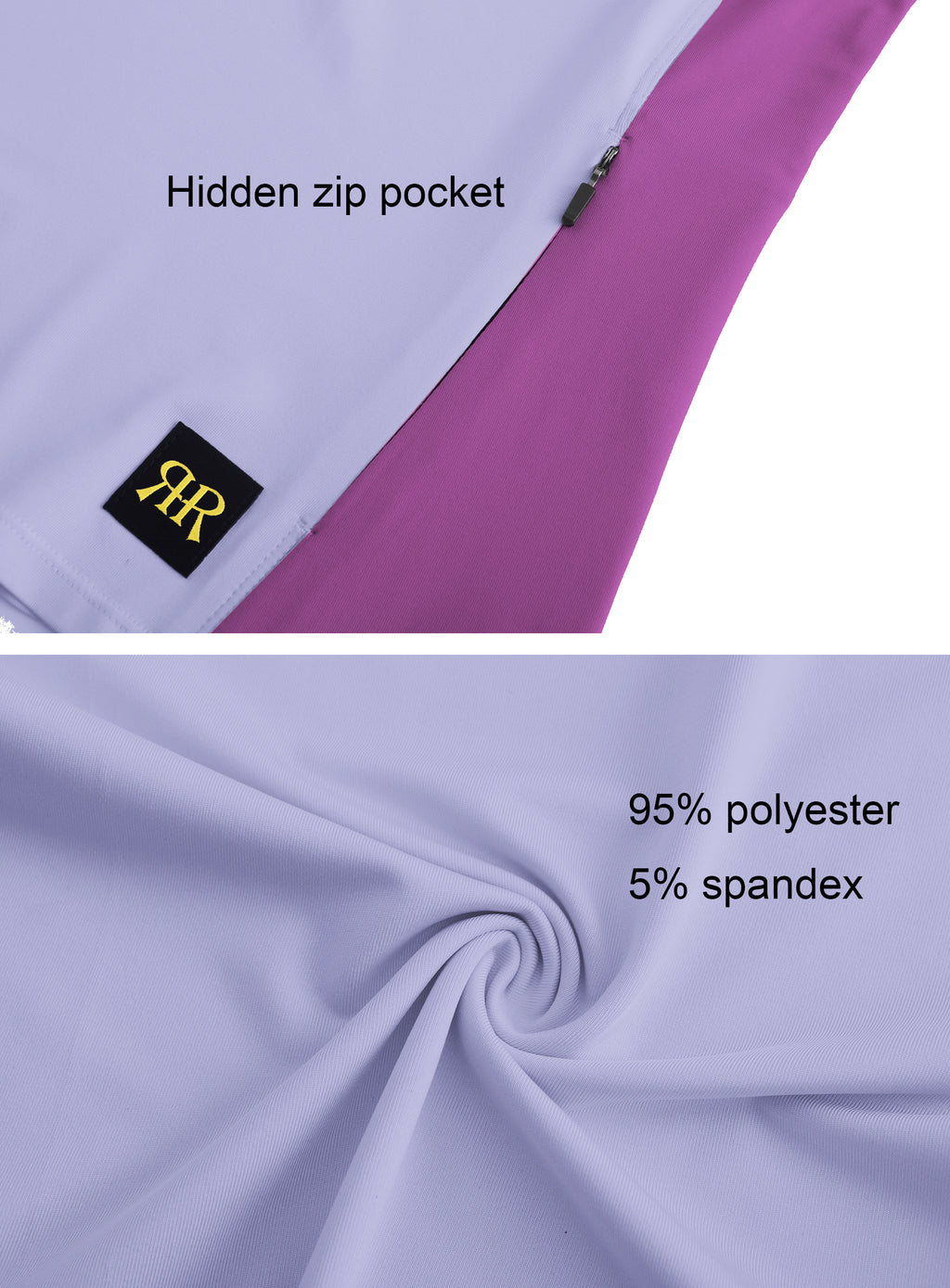 Cap Sleeve Hiking Tank Top - Purple