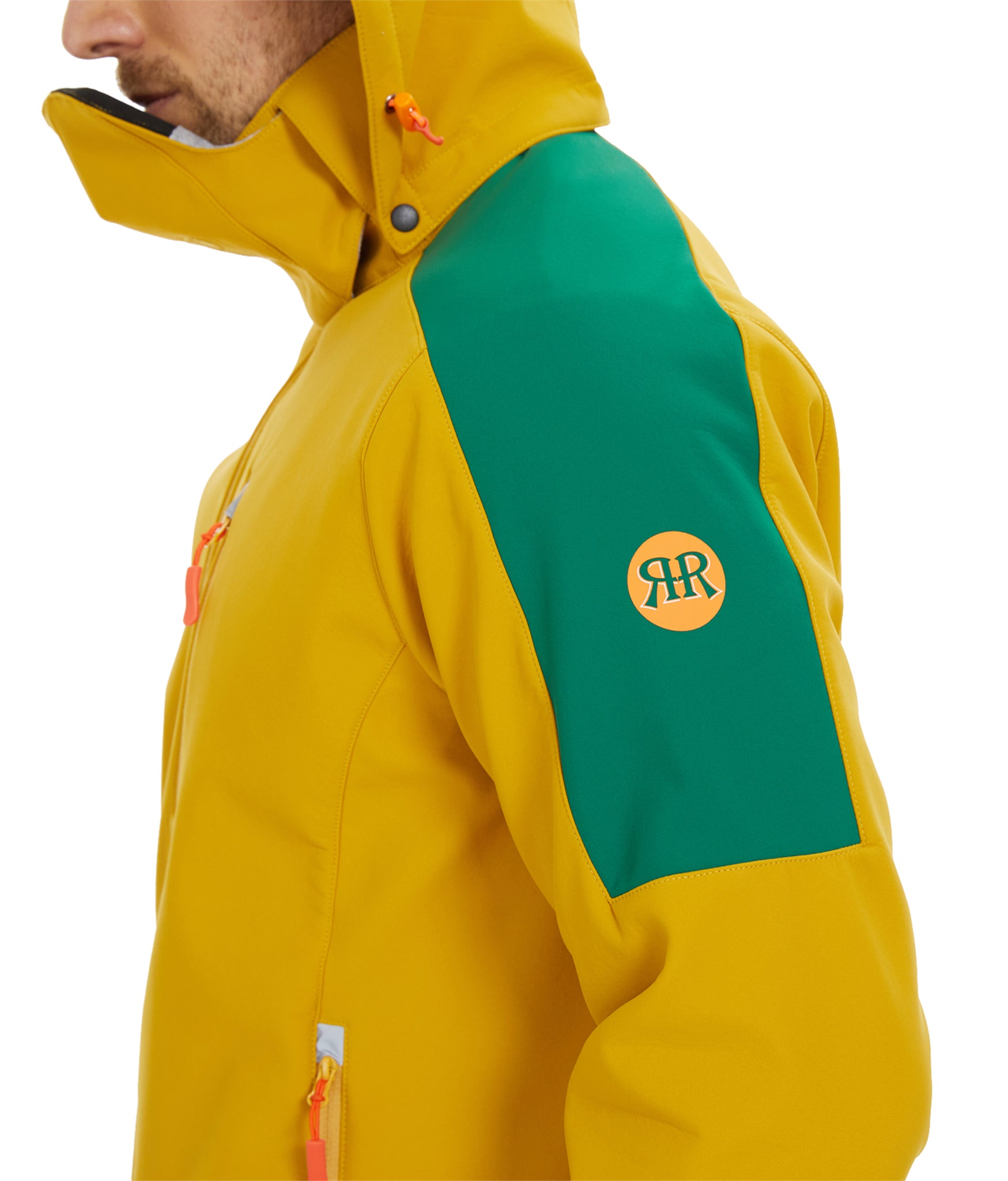 Men’s Skating Softshell Jacket Fleece Lined Windproof - Yellow