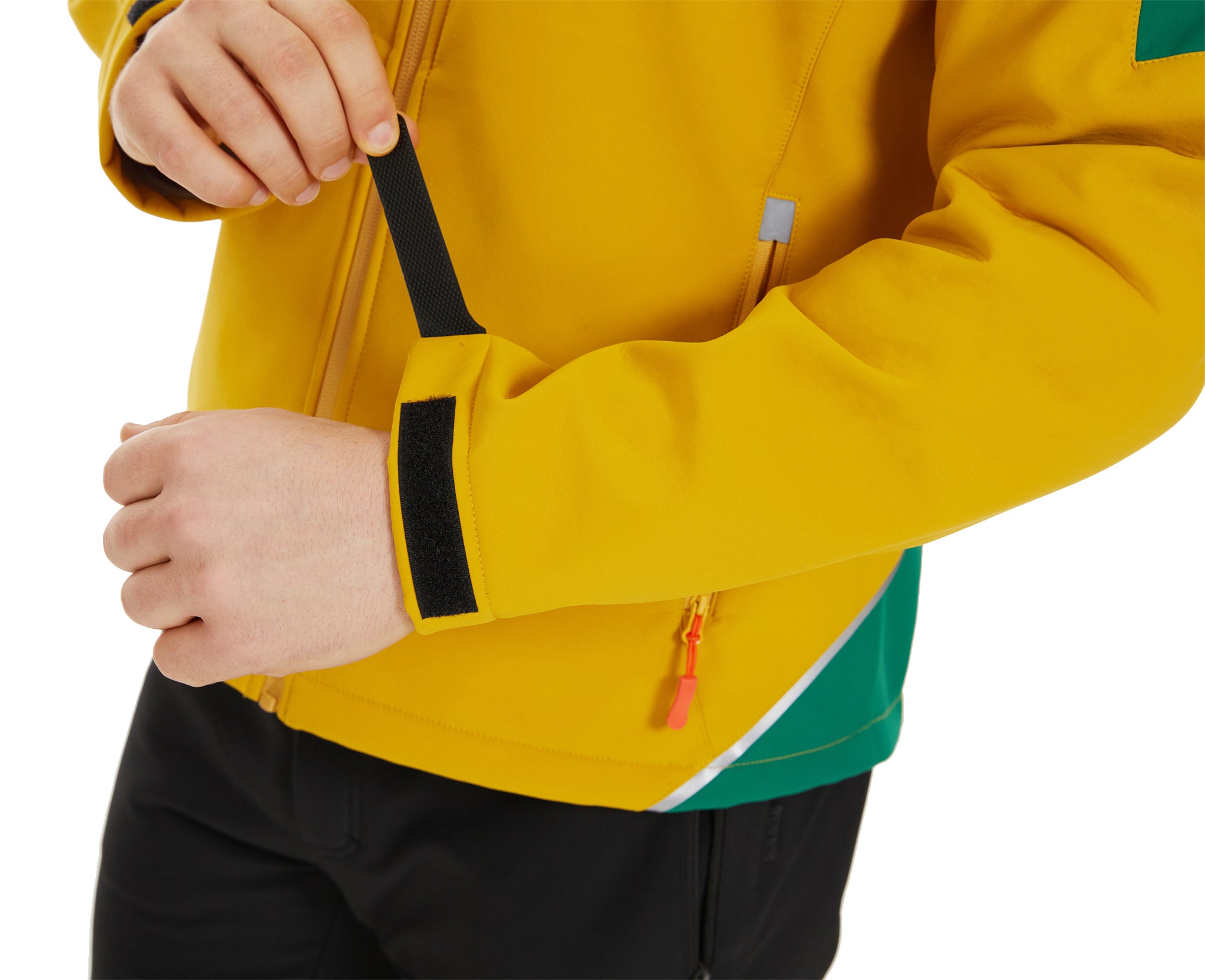 Men’s Skating Softshell Jacket Fleece Lined Windproof - Yellow