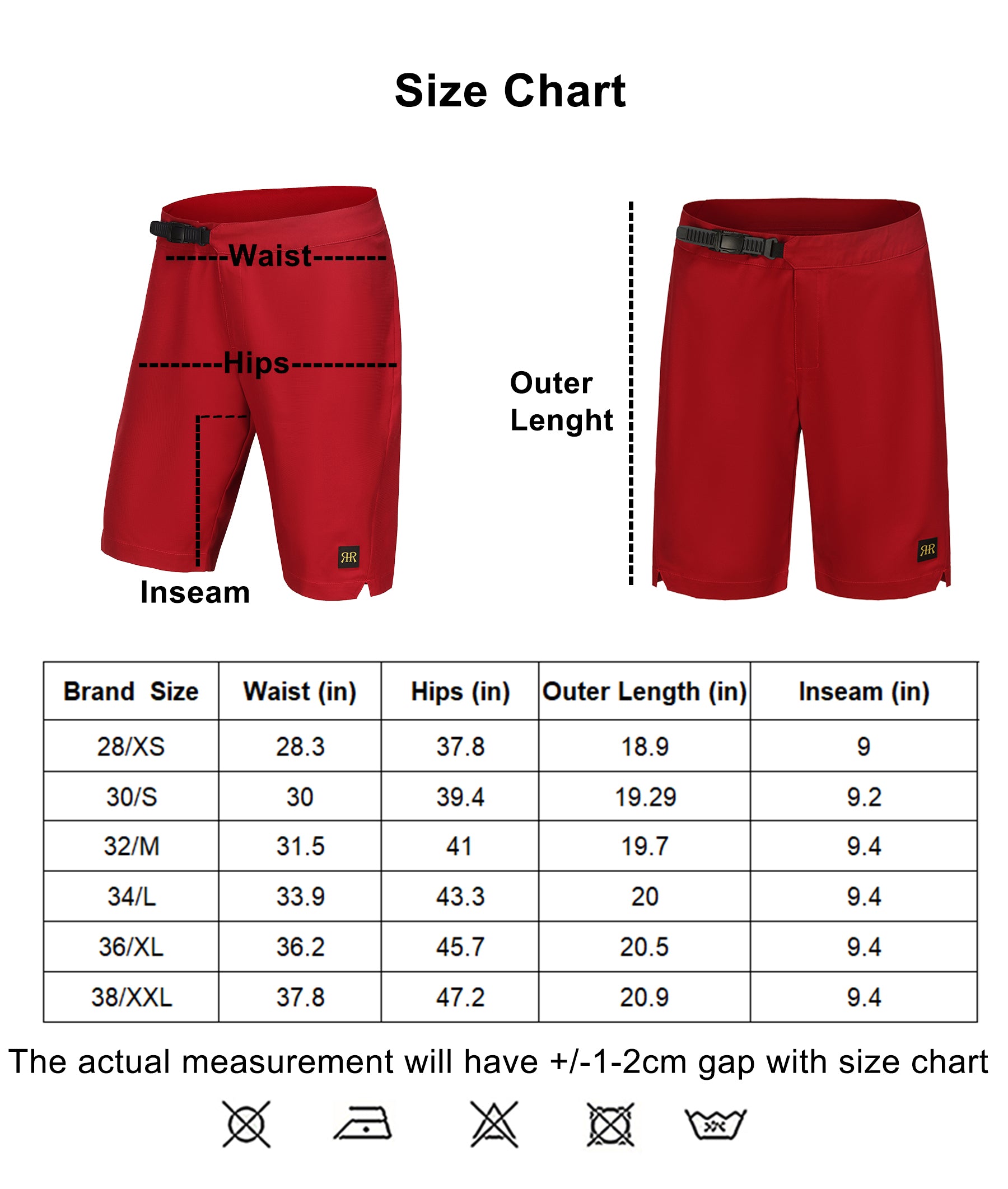 Mountain Bike Shorts MTB - Red