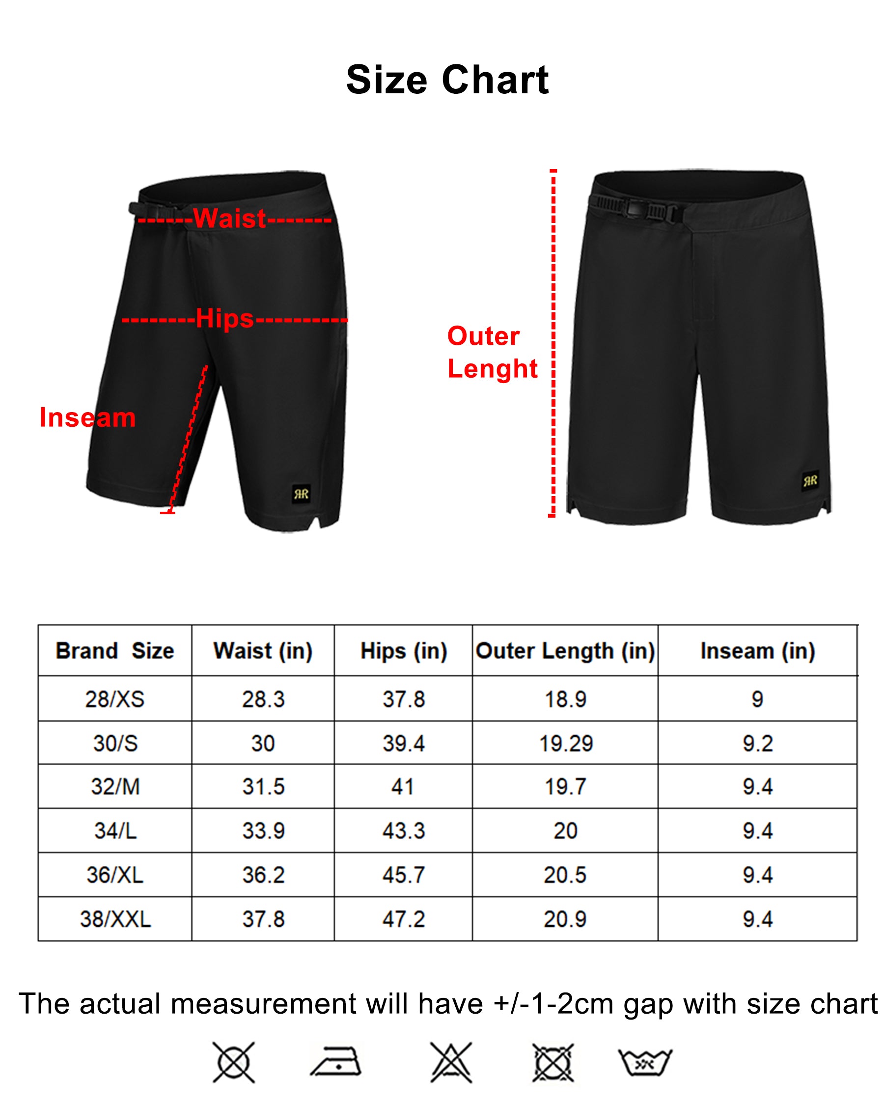 Mountain Bike Shorts MTB - Black