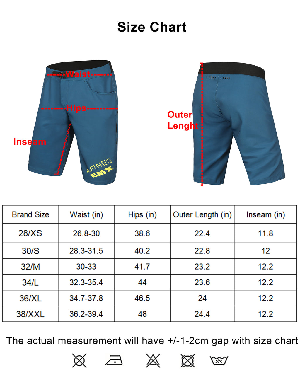 Mountain Bike Shorts BMX - Blue