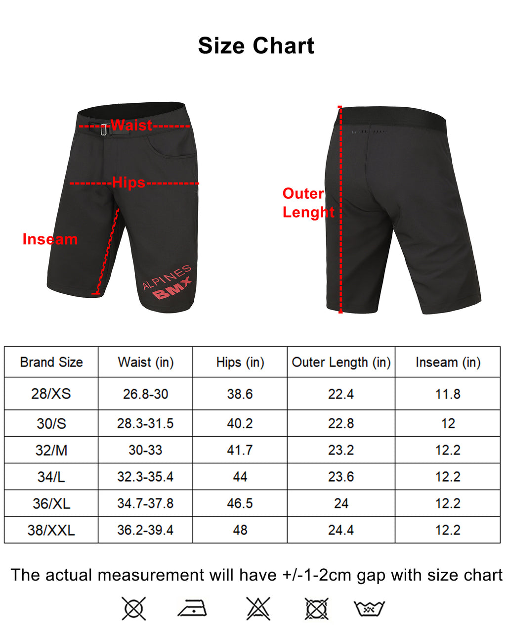 Mountain Bike Shorts BMX - Black