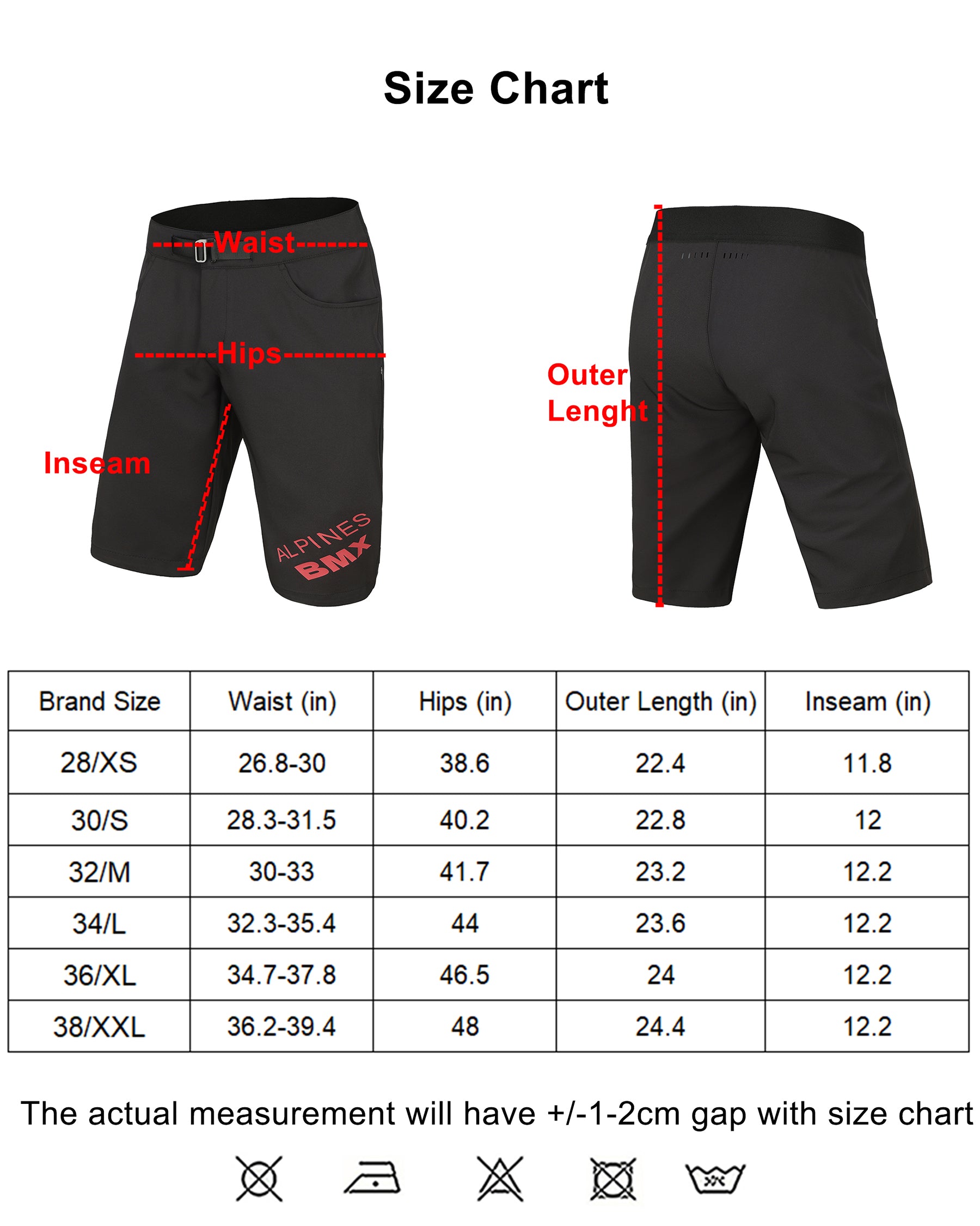 Mountain Bike Shorts BMX - Black