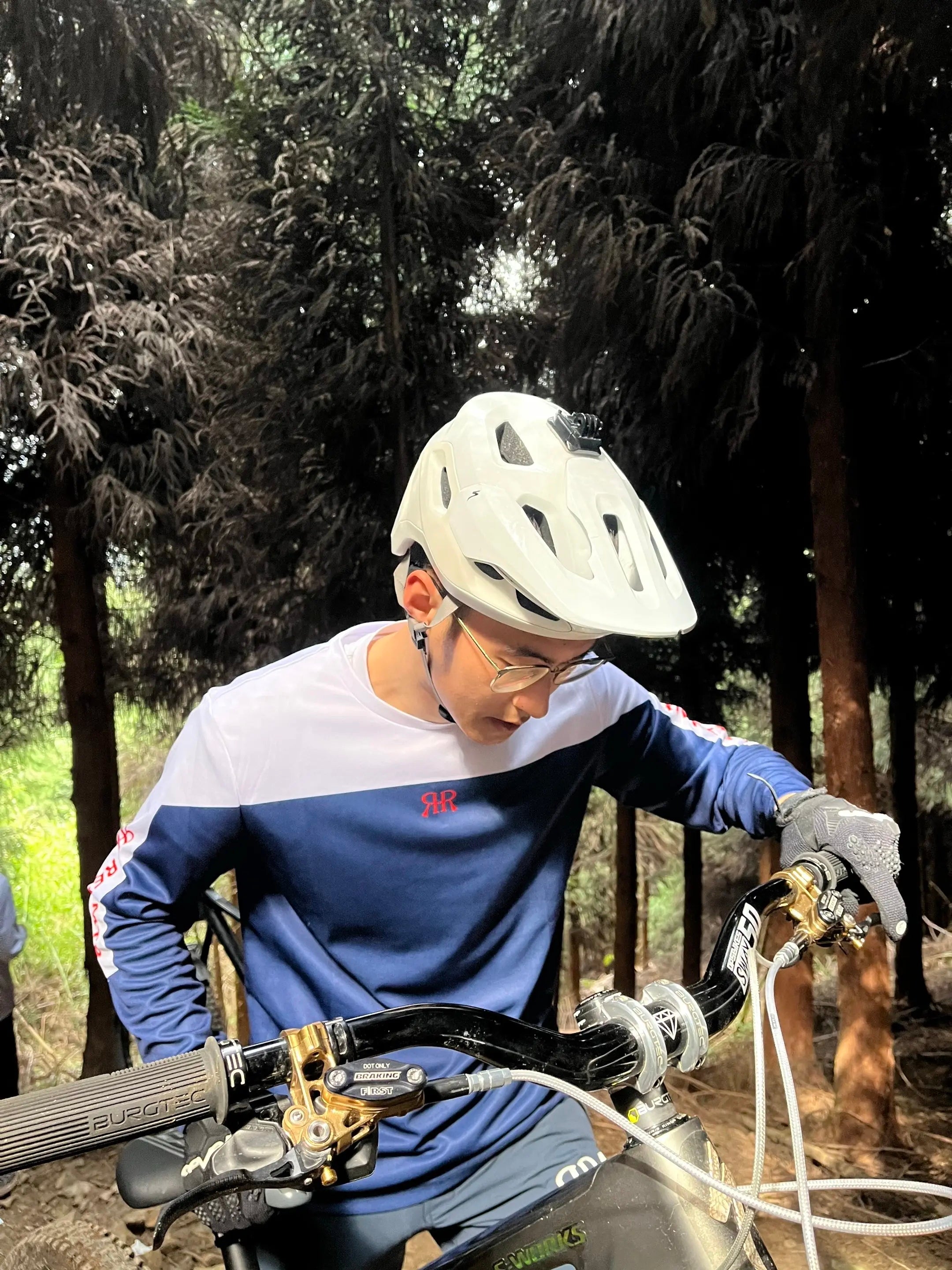 Race MTB Jersey - Blue/White