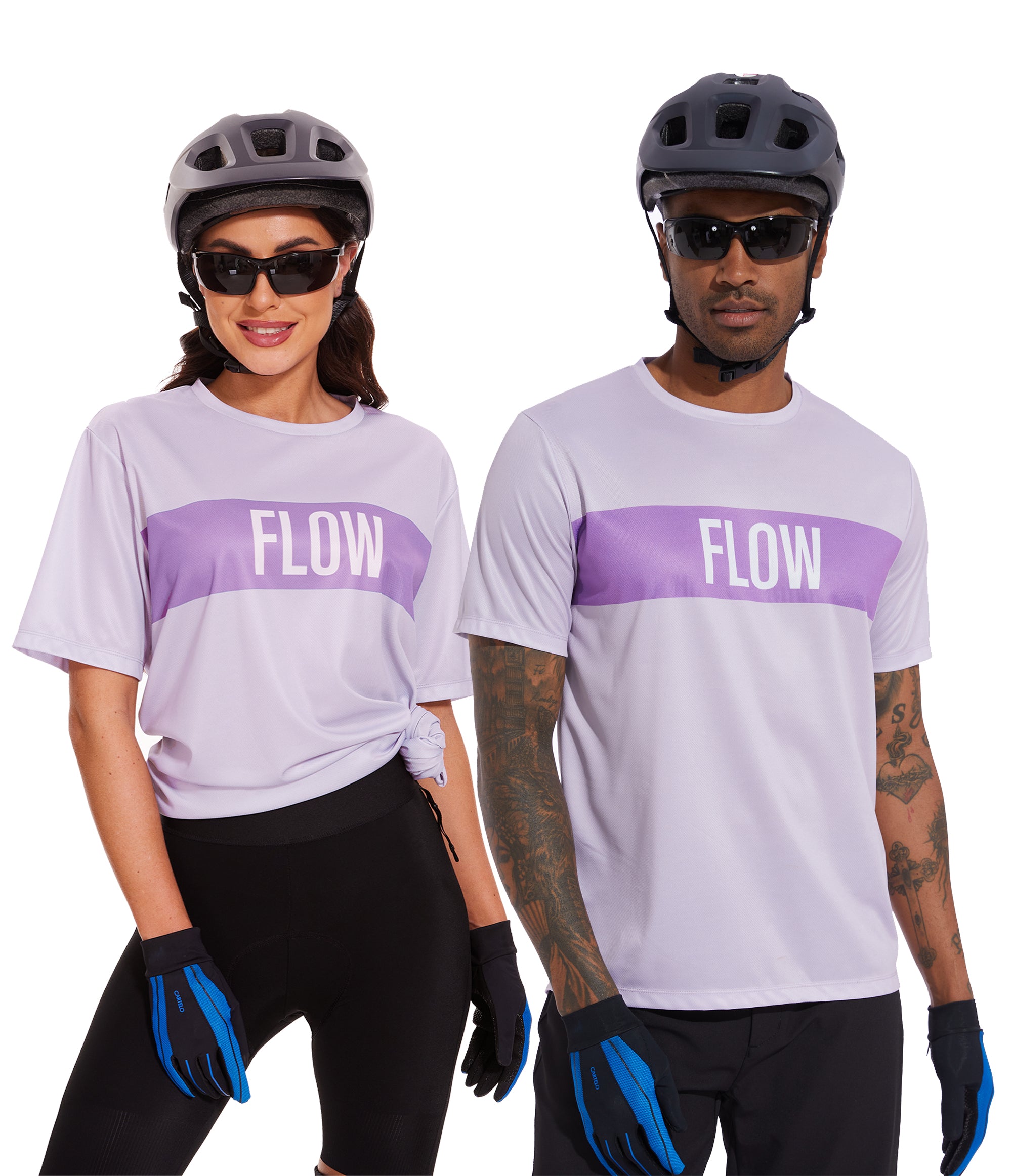 MTB Racing Jersey Short-Sleeve - Purple