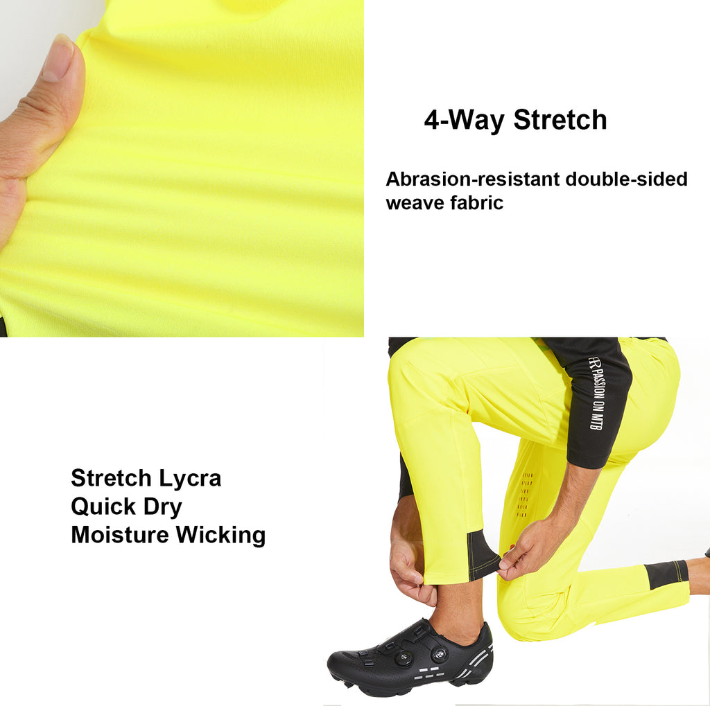 MTB Downhill Pants - Fluorescent Yellow