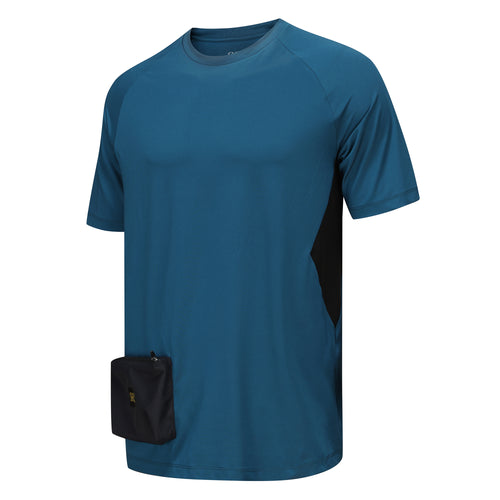Men's Hiking Crew T-shirts - Blue