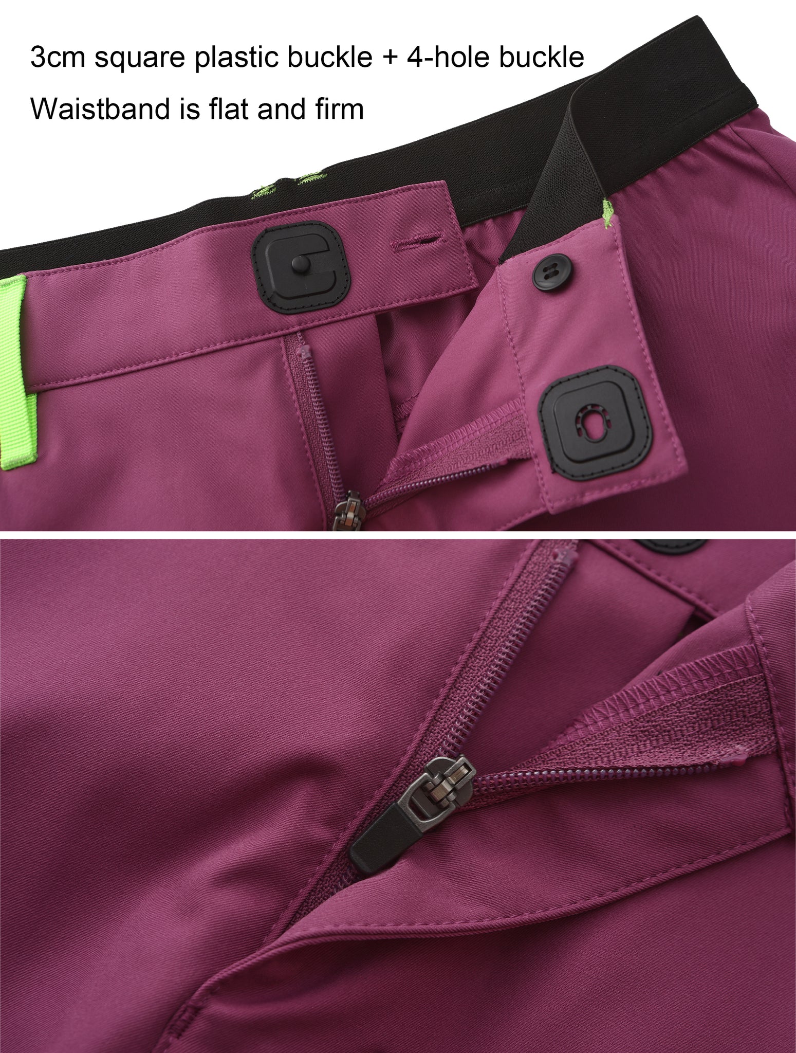 Women's Hiking Cargo Shorts - Dark Purple