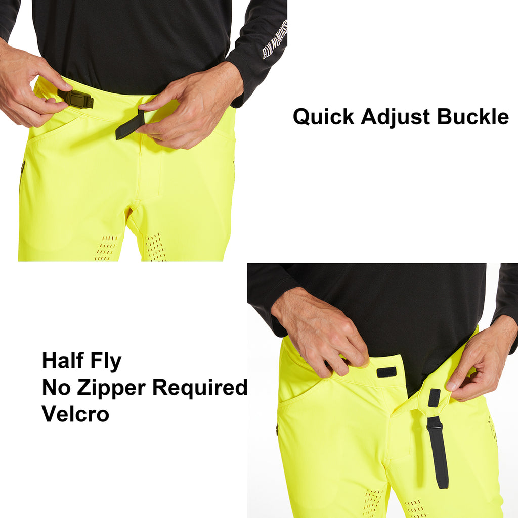 MTB Downhill Pants and Jersey - Fluorescent Yellow