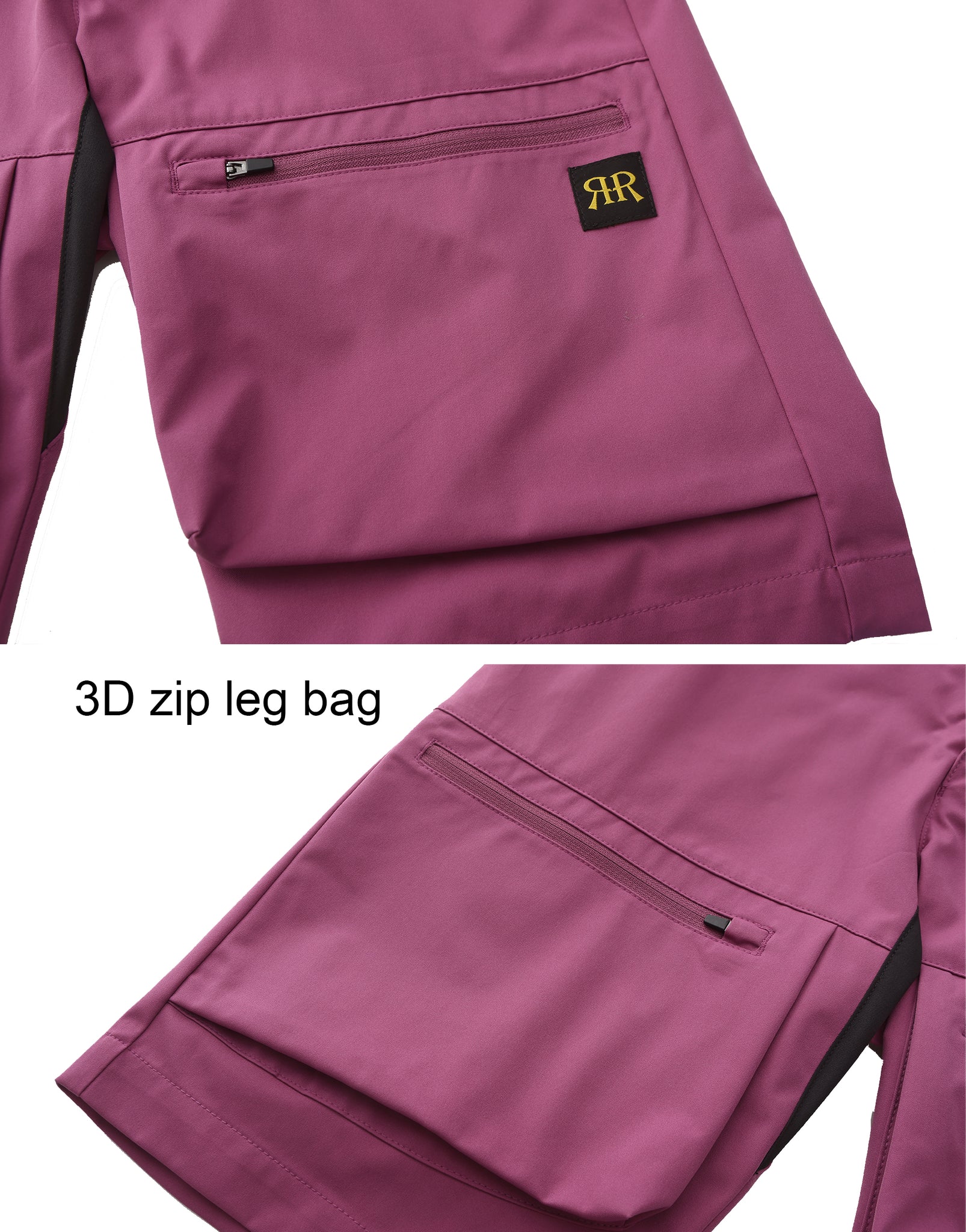 Women's Hiking Cargo Shorts - Dark Purple