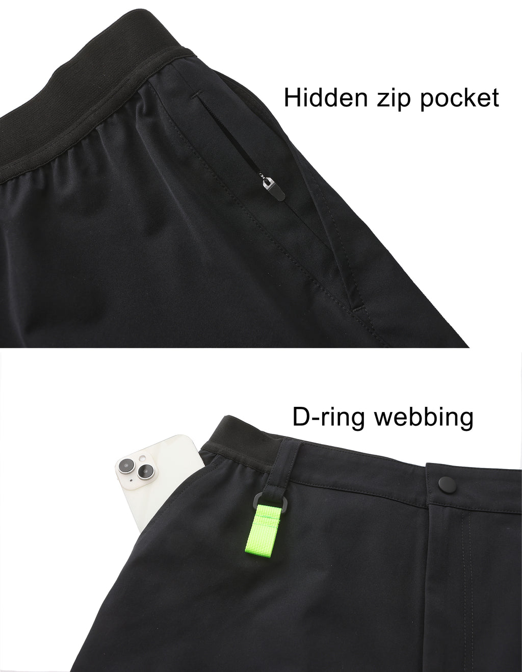 Women's Outdoor Hiking Pants - Black