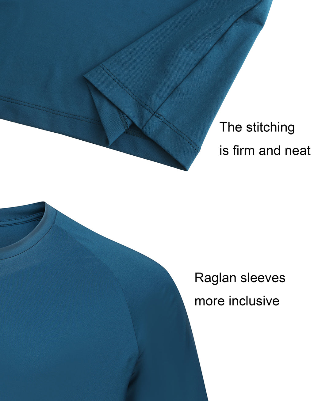 Men's Hiking Crew T-shirts - Blue