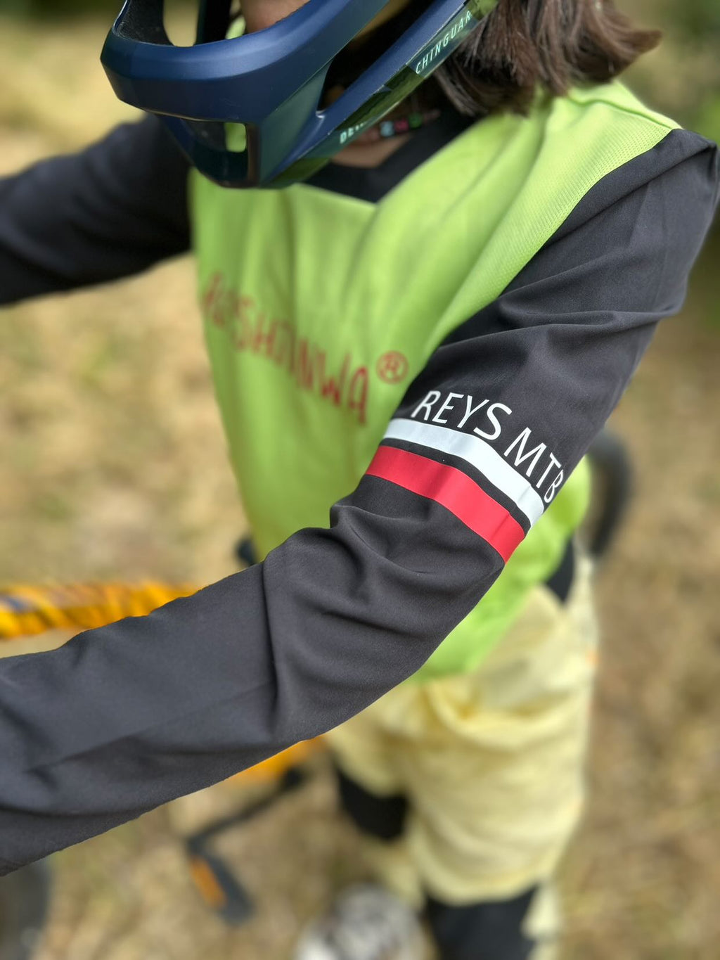 Youth Mountain Bike Jersey 8-14 - Green