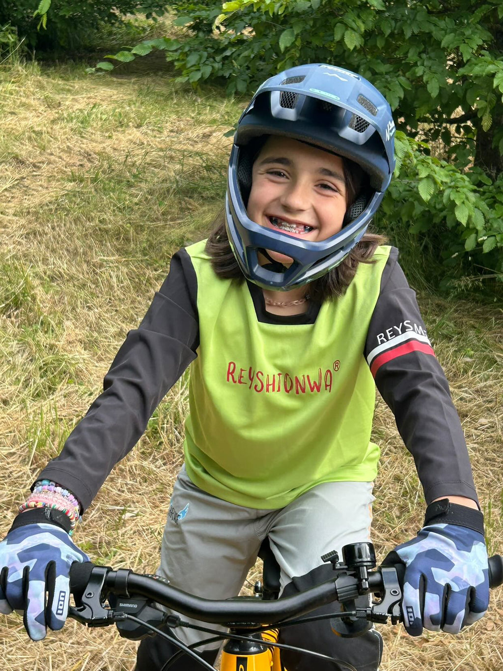 Youth Mountain Bike Jersey 8-14 - Green