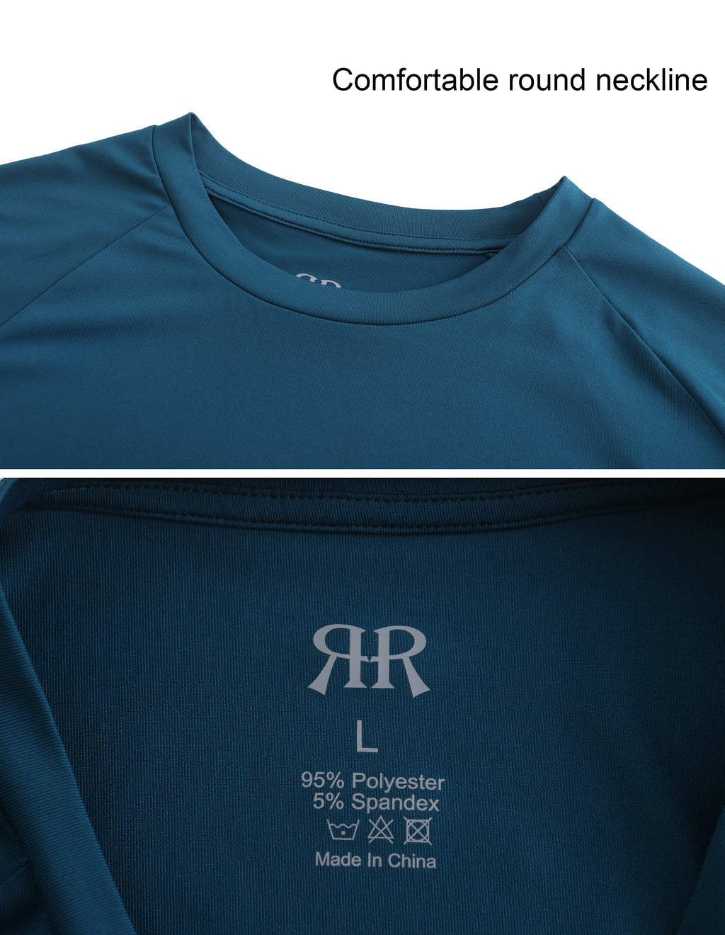 Men's Hiking Crew T-shirts - Blue