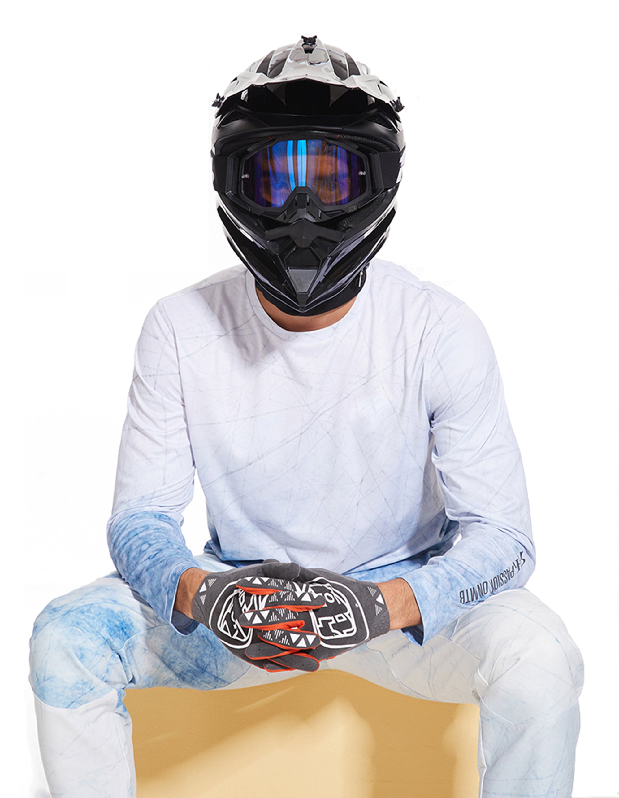 MTB Downhill Pants - Abstract Cloudy