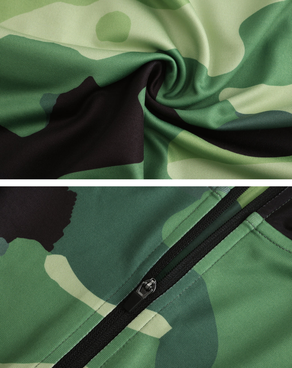 Men's Rash Guard Shirts UPF 50+ UV with Hoodie - Green Camo