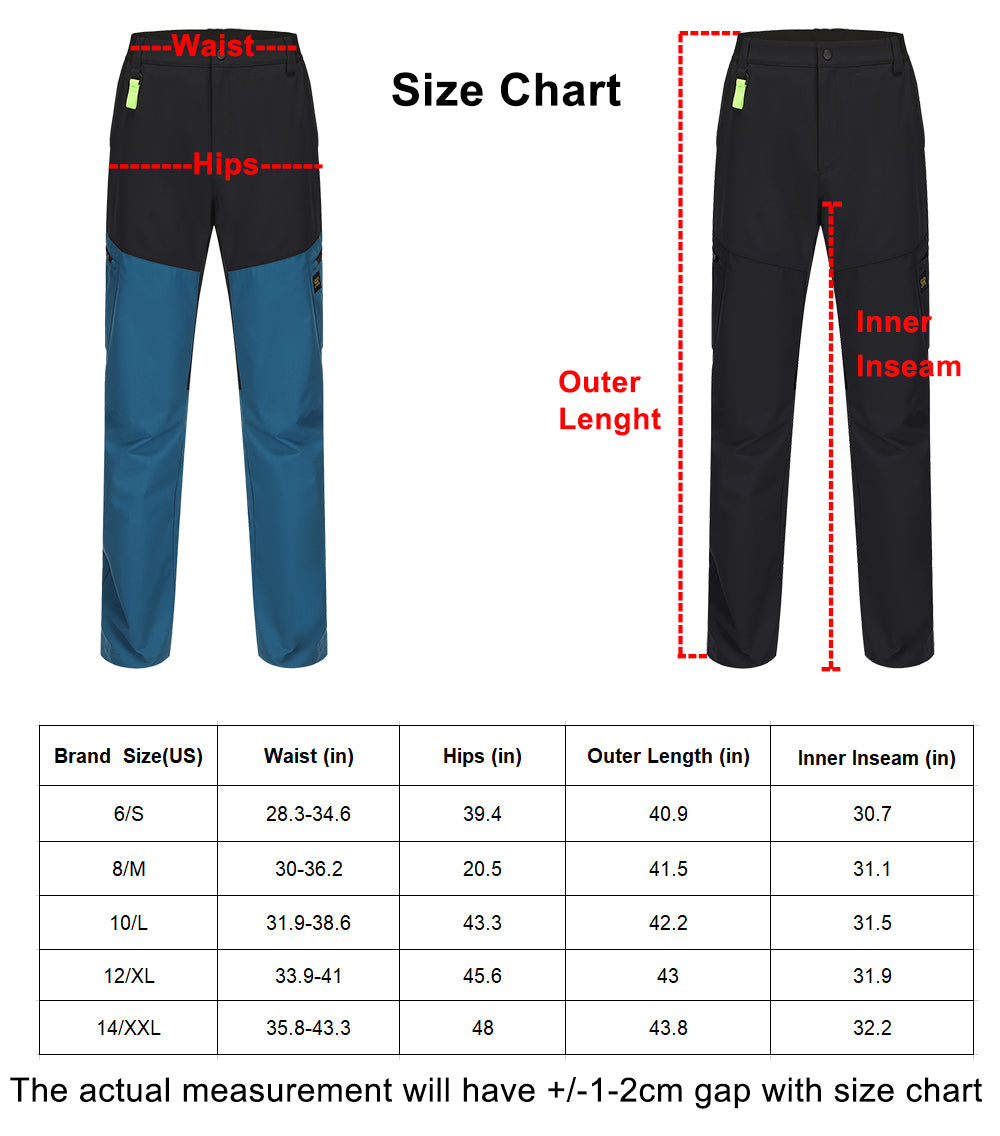 Men's Outdoor Hiking Pants - Black