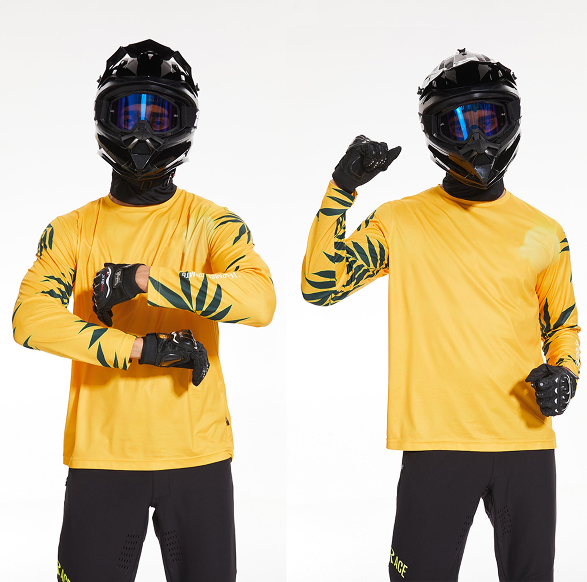 MTB Downhill Pants and Jersey - Black