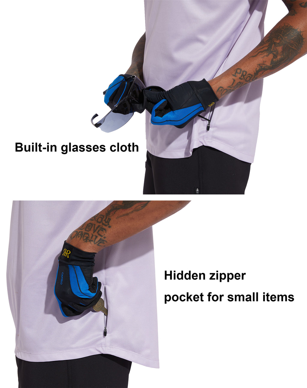MTB Racing Jersey Short-Sleeve - Purple