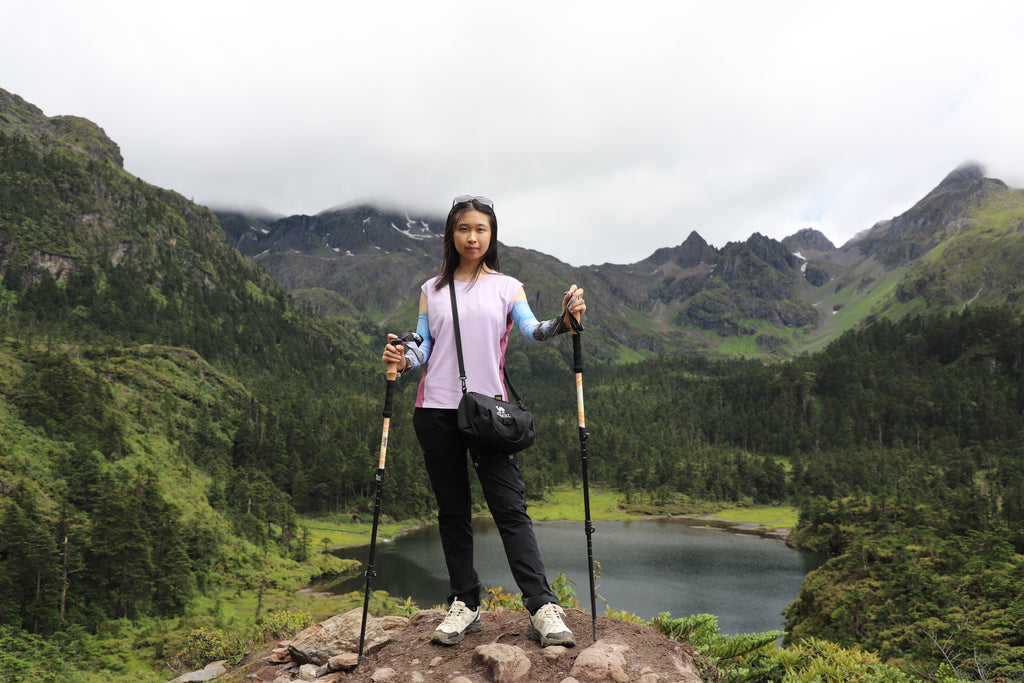 Cap Sleeve Hiking Tank Top - Purple